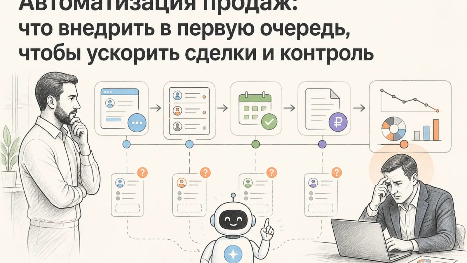 Автоматизация продаж: как навести порядок в воронке, заявках и работе менеджеров