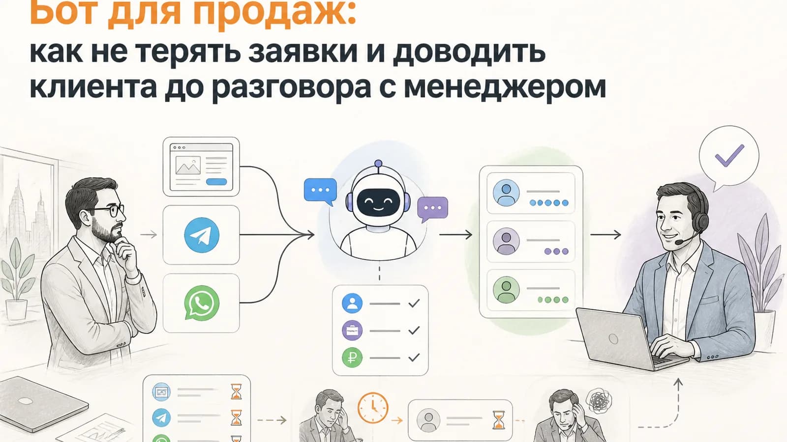 Бот для продаж: как быстрее обрабатывать лиды и доводить их до сделки