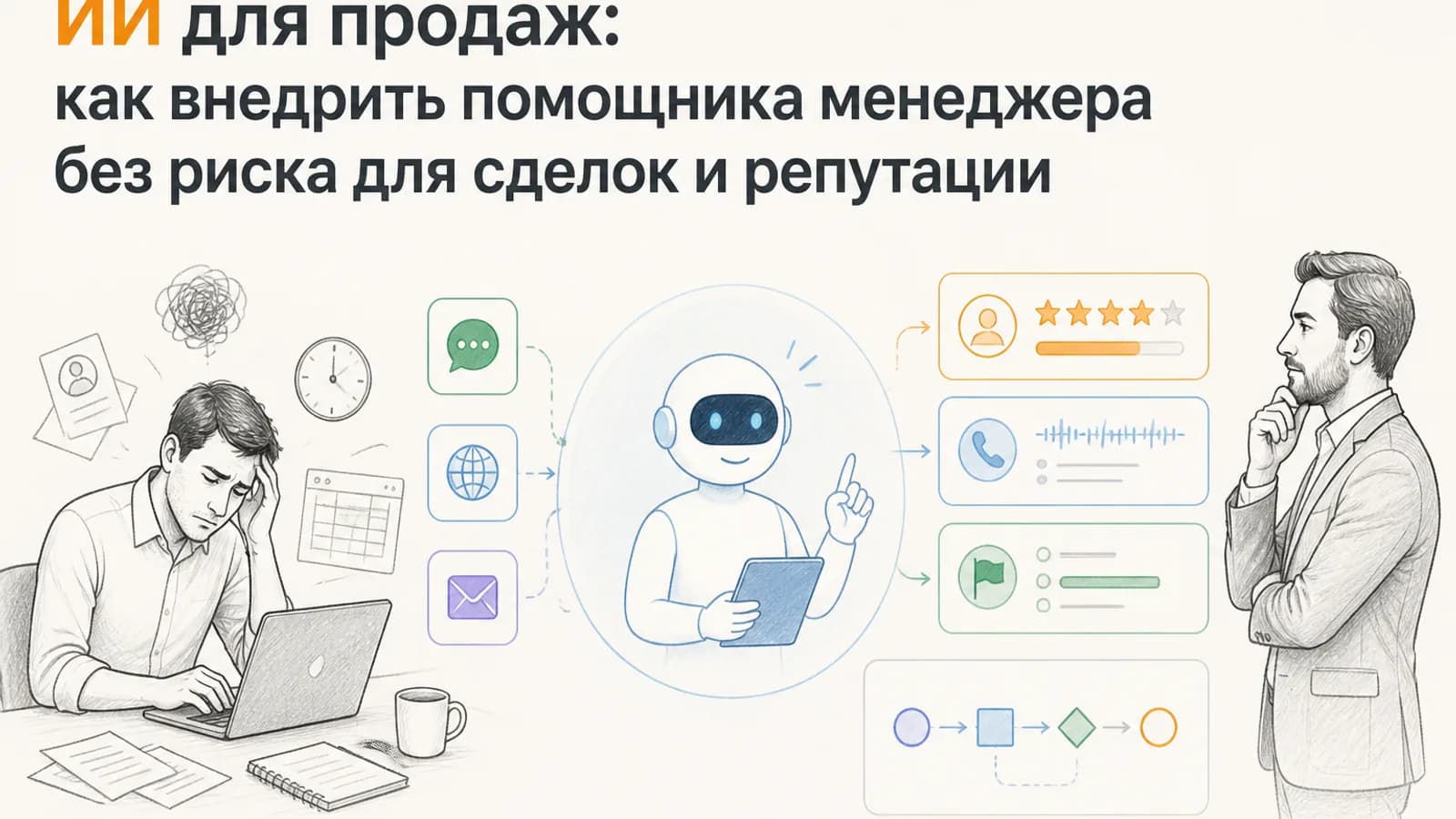 ИИ для продаж: как усилить менеджеров, а не заменить отдел продаж
